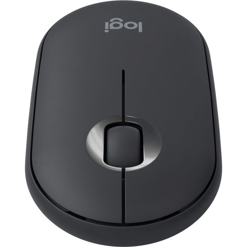  Amazon Renewed Logitech Pebble i345 Bluetooth Optical Mouse for iPad - No Wireless Receiver - Graphite (Renewed)