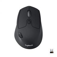 Amazon Renewed Logitech M720 Wireless Triathlon Mouse with Bluetooth for PC with Hyper-Fast Scrolling and USB Unifying Receiver for Computer and Laptop - Black (Renewed)
