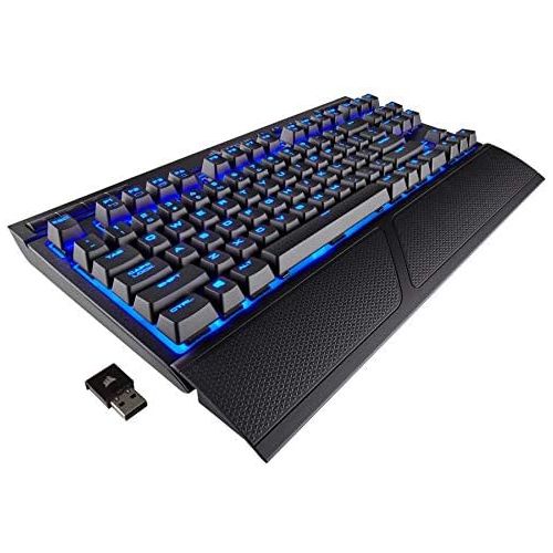  Amazon Renewed CORSAIR K63 Wireless Mechanical Gaming Keyboard, Backlit Blue Led, Cherry MX Red - Quiet & Linear (Renewed)