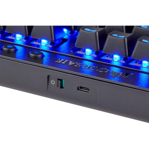  Amazon Renewed CORSAIR K63 Wireless Mechanical Gaming Keyboard, Backlit Blue Led, Cherry MX Red - Quiet & Linear (Renewed)