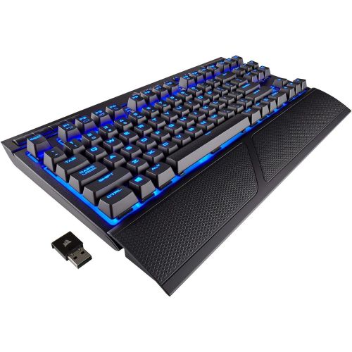  Amazon Renewed CORSAIR K63 Wireless Mechanical Gaming Keyboard, Backlit Blue Led, Cherry MX Red - Quiet & Linear (Renewed)