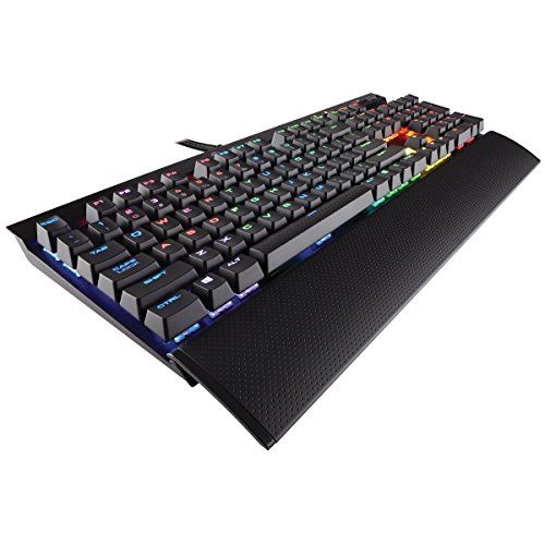  Amazon Renewed CORSAIR K70 RGB MK.2 RAPIDFIRE Mechanical Gaming Keyboard - USB Passthrough & Media Controls - Fastest & Linear - Cherry MX Speed - RGB LED Backlit (Renewed)