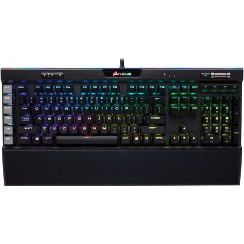  Amazon Renewed CORSAIR K95 RGB PLATINUM Mechanical Gaming Keyboard - USB Passthrough & Media Controls - Fastest Cherry MX Speed - RGB LED Backlit - Black Finish (Renewed)