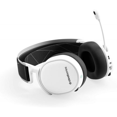  Amazon Renewed SteelSeries Arctis 7 (2019 Edition) Lossless Wireless Gaming Headset with DTS Headphone:X v2.0 Surround for PC and PlayStation 4 - White (Renewed)