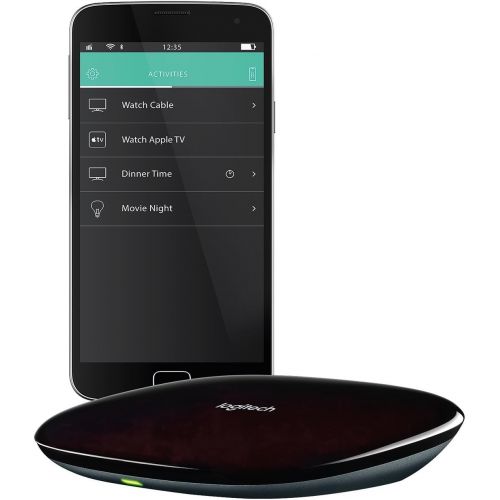  Amazon Renewed logitech 915-000238 Harmony Home Hub for Smartphone Control of 8 Home Entertainment and Automation Devices (Renewed)