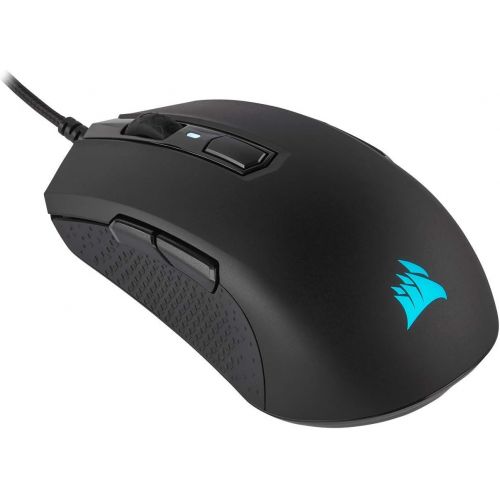  Amazon Renewed CORSAIR M55 RGB Pro Wired Ambidextrous Multi-Grip Gaming Mouse - 12,400 DPI Adjustable Sensor - 8 Programmable Buttons - Black (Renewed)