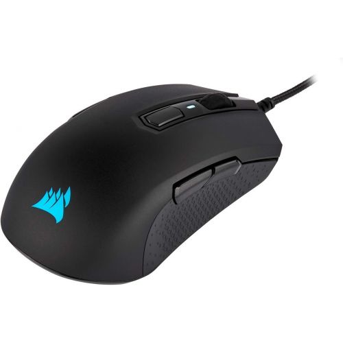  Amazon Renewed CORSAIR M55 RGB Pro Wired Ambidextrous Multi-Grip Gaming Mouse - 12,400 DPI Adjustable Sensor - 8 Programmable Buttons - Black (Renewed)