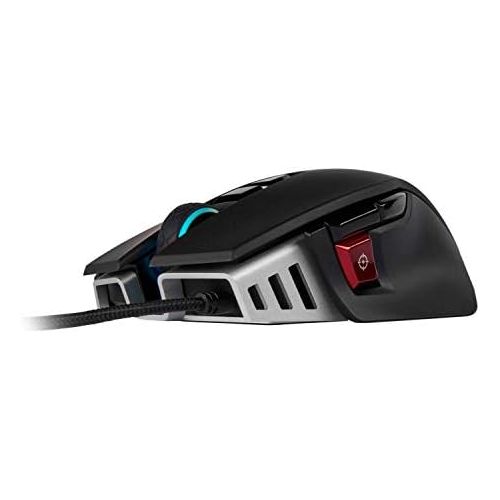  Amazon Renewed CORSAIR M65 ELITE RGB - FPS Gaming Mouse - 18,000 DPI Optical Sensor - Adjustable DPI Sniper Button - Tunable Weights -? Black (Renewed)