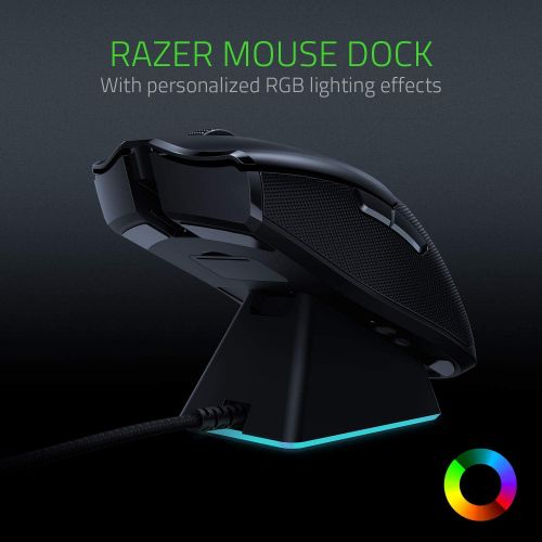  Amazon Renewed Razer Viper Ultimate Hyperspeed Lightest Wireless Gaming Mouse & RGB Charging Dock (Renewed)