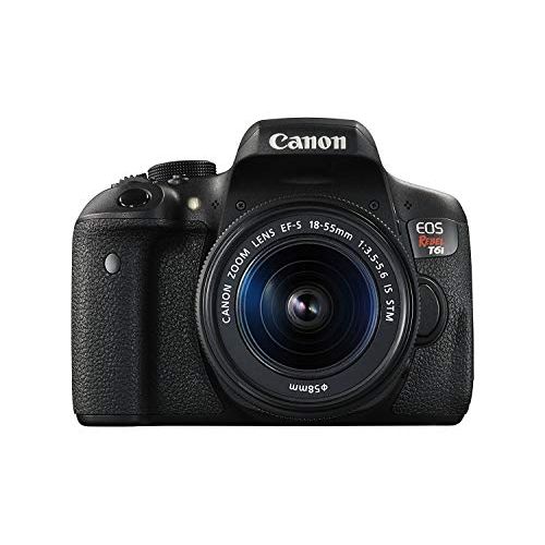  Amazon Renewed Canon EOS Rebel T6i 24.2 MP Digital SLR Touchscreen Camera Kit with EF-S 18-55mm is STM Lens - Built-in WiFi and NFC (Renewed)