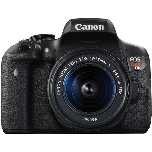  Amazon Renewed Canon EOS Rebel T6i 24.2 MP Digital SLR Touchscreen Camera Kit with EF-S 18-55mm is STM Lens - Built-in WiFi and NFC (Renewed)