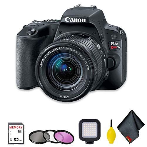  Amazon Renewed Canon?EOS Rebel SL2 DSLR Camera with 18-55mm Lens Basic Accessory Bundle w/Filter Set & More