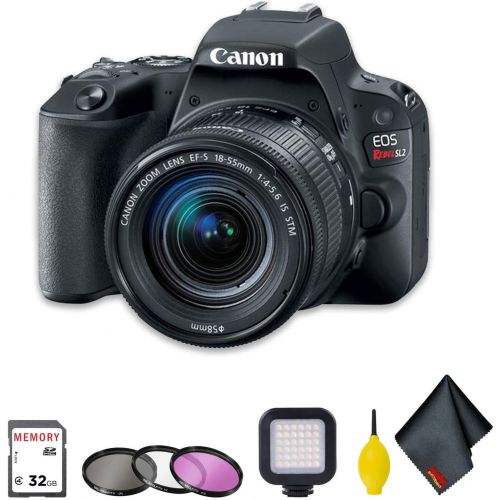  Amazon Renewed Canon?EOS Rebel SL2 DSLR Camera with 18-55mm Lens Basic Accessory Bundle w/Filter Set & More