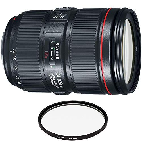  Amazon Renewed Canon EF 24-105mm f/4L is II USM Lens with Pro Filter (Renewed)