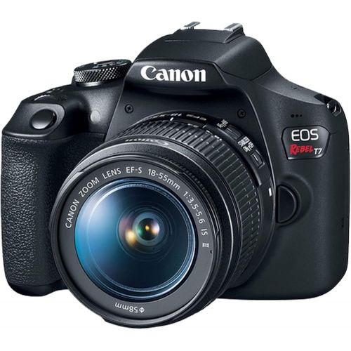  Amazon Renewed Canon EOS Rebel T7 DSLR Camera w/ 18-55mm F/3.5-5.6 is II Lens + 32GB SD Card + More (Renewed)