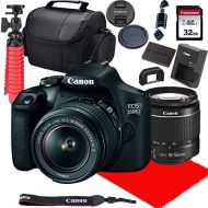 Amazon Renewed Canon EOS 2000D / Rebel T7 DSLR Camera w/ 18-55mm F/3.5-5.6 is II Lens + 32GB SD Card + More (Renewed)