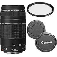 Amazon Renewed Canon EF 75-300mm f/4-5.6 III Telephoto Zoom Lens with UV Filter (Renewed)