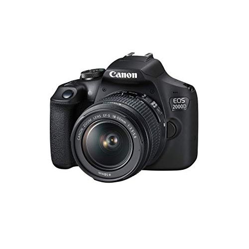  Amazon Renewed Canon EOS 2000D (Rebel T7) DSLR Camera + 18-55mm III Kit (Renewed)