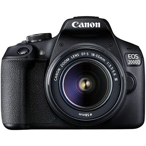  Amazon Renewed Canon EOS 2000D (Rebel T7) DSLR Camera + 18-55mm III Kit (Renewed)