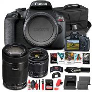 Amazon Renewed Canon EOS Rebel T7 DSLR Camera with 18-55mm Lens (2727C002) + EF-S 55-250mm Lens + 64GB Memory Card + Case + Corel Photo Software + LPE10 Battery + Card Reader + Deluxe Cleaning Se