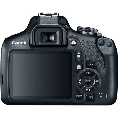 Amazon Renewed Canon EOS Rebel T7 DSLR Camera with 18-55mm Lens (2727C002) + EF-S 55-250mm Lens + 64GB Memory Card + Case + Corel Photo Software + LPE10 Battery + Card Reader + Deluxe Cleaning Se