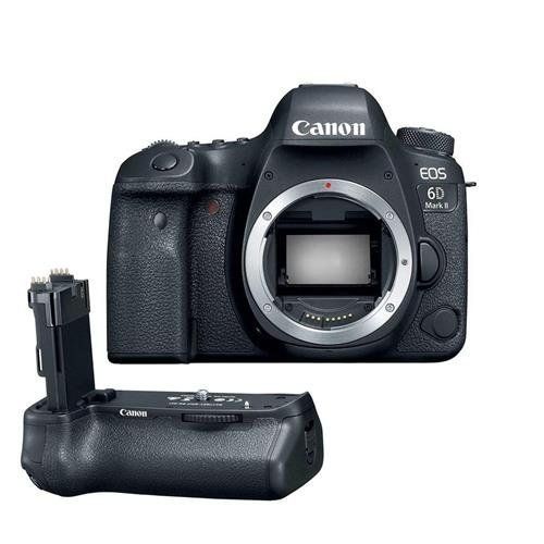  Amazon Renewed Canon EOS 6D Mark II Wi-Fi Digital SLR Camera Body with BG-E21 Battery Grip (Renewed)