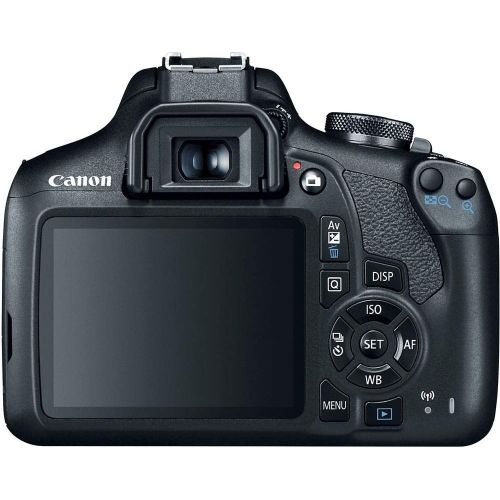  Amazon Renewed Canon EOS Rebel T7 DSLR Camera with 18-55mm Lens (2727C002) + EF-S 55-250mm Lens + 4K Monitor + Pro Headphones + Pro Mic + 2 x 64GB Memory Card + Case + Corel Photo Software + More