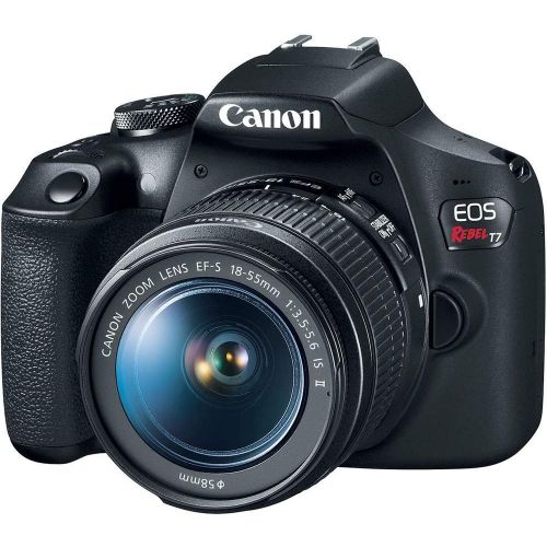  Amazon Renewed Canon EOS Rebel T7 DSLR Camera with 18-55mm Lens (2727C002) + EF-S 55-250mm Lens + 4K Monitor + Pro Headphones + Pro Mic + 2 x 64GB Memory Card + Case + Corel Photo Software + More