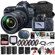 Amazon Renewed Canon EOS 5D Mark IV DSLR Camera with 24-105mm f/4L II Lens (1483C010) + 64GB Memory Card + Case + Corel Photo Software + 2 x LPE6 Battery + External Charger + Card Reader + LED Li