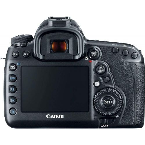  Amazon Renewed Canon EOS 5D Mark IV DSLR Camera with 24-105mm f/4L II Lens (1483C010) + 64GB Memory Card + Case + Corel Photo Software + 2 x LPE6 Battery + External Charger + Card Reader + LED Li