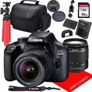 Amazon Renewed Canon EOS 4000D DSLR Camera w/Canon EF-S 18-55mm F/3.5-5.6 III Zoom Lens + 32GB SD Card + More (Renewed)