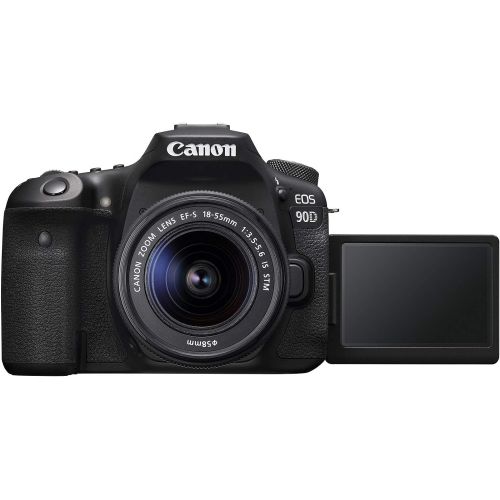  Amazon Renewed Canon 90D Digital SLR Camera with 18-55 is STM Lens (Renewed)