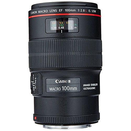  Amazon Renewed Canon EF 100mm f/2.8L IS USM Macro Lens for Canon Digital SLR Cameras (Certified Refurbished)