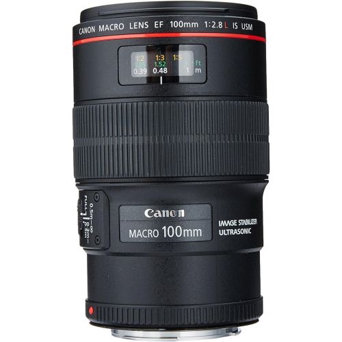  Amazon Renewed Canon EF 100mm f/2.8L IS USM Macro Lens for Canon Digital SLR Cameras (Certified Refurbished)