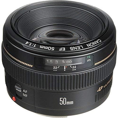  Amazon Renewed Canon EF 50mm f/1.4 USM Standard & Medium Telephoto Lens for Canon SLR Cameras - Fixed (Renewed)