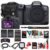 Amazon Renewed Canon EOS R5 Mirrorless Digital Camera (Body Only) (4147C002) + 64GB Memory Card + Case + Corel Photo Software + 2 x LPE6 Battery + External Charger + Card Reader + Light + HDMI Ca