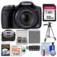 Amazon Renewed Canon PowerShot SX530 HS Wi-Fi Digital Camera with 32GB Card + Case + Battery + Tripod + Kit (Renewed)