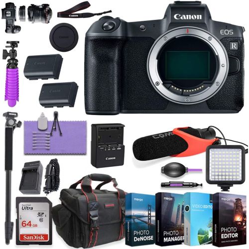  Amazon Renewed Canon EOS RP Mirrorless Digital Camera (Body Only) and Bundled w/Deluxe Accessories Microphone & 4-Pack Photo Editing Software (Body only Basic Kit) (Renewed)