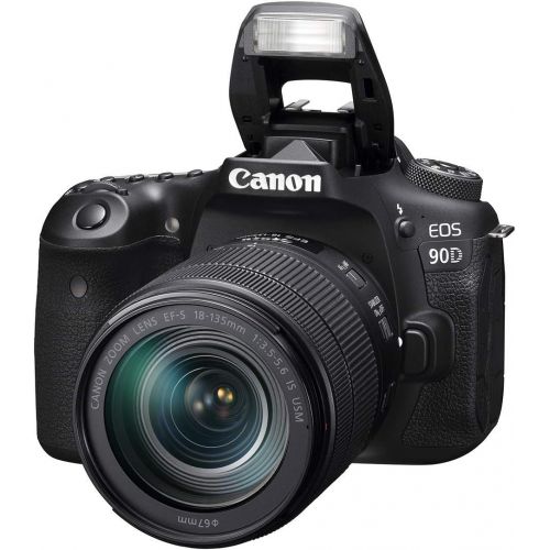  Amazon Renewed Canon EOS 90D Digital SLR Camera with 18-135 is USM Lens (Renewed)