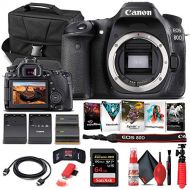 Amazon Renewed Canon EOS 80D DSLR Camera (Body Only) (1263C004) + 64GB Memory Card + Case + Corel Photo Software + LPE6 Battery + External Charger + Card Reader + HDMI Cable + Deluxe Cleaning Set