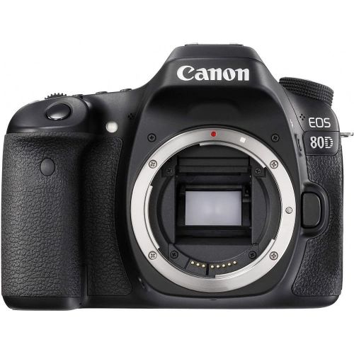  Amazon Renewed Canon EOS 80D DSLR Camera (Body Only) (1263C004) + 64GB Memory Card + Case + Corel Photo Software + LPE6 Battery + External Charger + Card Reader + HDMI Cable + Deluxe Cleaning Set