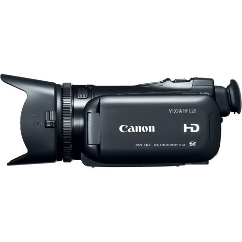  Amazon Renewed Canon VIXIA HF G20 Camcorder with 10x HD Video Lens (30.4mm-304mm), 3.5 Touchscreen LCD, HD CMOS Pro and 32GB Internal Flash Memory (Renewed)
