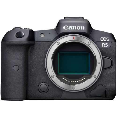  Amazon Renewed Canon EOS R5 Mirrorless Digital Camera (Body Only) (4147C002) + 2 x 64GB Memory Card + Case + Corel Software + 3 x LPE6 Battery + External Charger + Card Reader + Light + HDMI Cabl