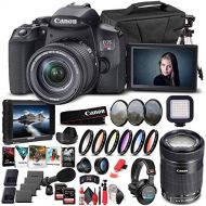 Amazon Renewed Canon EOS Rebel T8i DSLR Camera with 18-55mm Lens (3924C002) + Canon EF-S 55-250mm Lens + 4K Monitor + Pro Headphones + Pro Mic + 2 x 64GB Memory Card + Case + Corel Photo Software