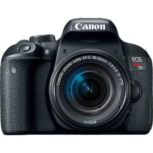  Amazon Renewed Canon EOS Rebel T7i DSLR Camera with 18-55mm Lens (USA Model) (1894C002) with 32GB Memory Card, Premium Soft Case, and More - Starter Bundle (Renewed)