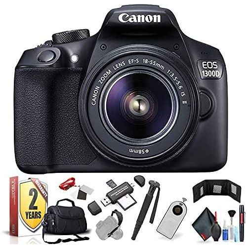  Amazon Renewed Canon EOS 1300D / Rebel T6 DSLR Camera with Extra Accessory Bundle (Renewed)