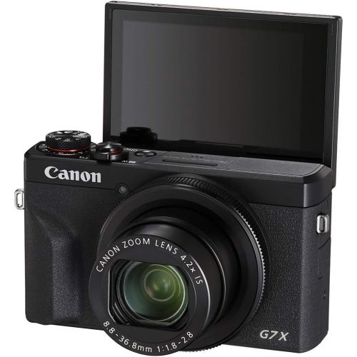  Amazon Renewed Canon PowerShot Digital Camera [G7 X Mark III] with Wi-Fi & NFC, LCD Screen and 4K Video - Black (Renewed)