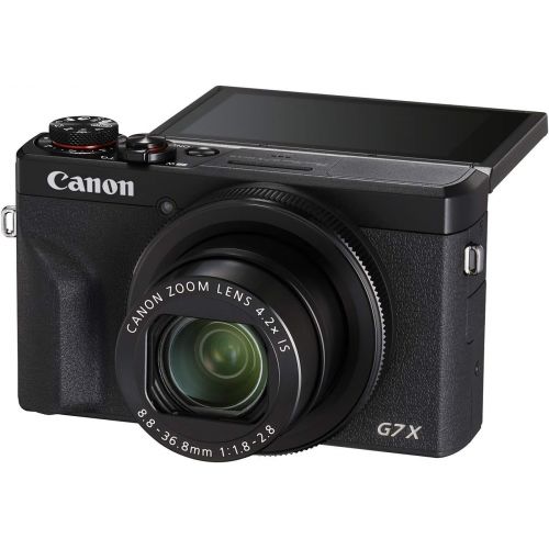  Amazon Renewed Canon PowerShot Digital Camera [G7 X Mark III] with Wi-Fi & NFC, LCD Screen and 4K Video - Black (Renewed)