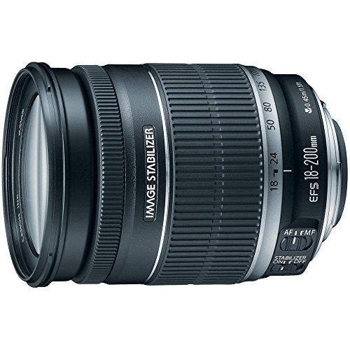  Amazon Renewed Canon EF-S 18-200mm f/3.5-5.6 IS Standard Zoom Lens for Canon DSLR Cameras (Renewed)