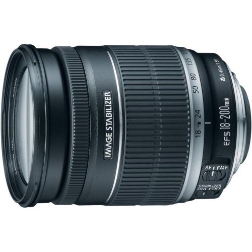  Amazon Renewed Canon EF-S 18-200mm f/3.5-5.6 IS Standard Zoom Lens for Canon DSLR Cameras (Renewed)